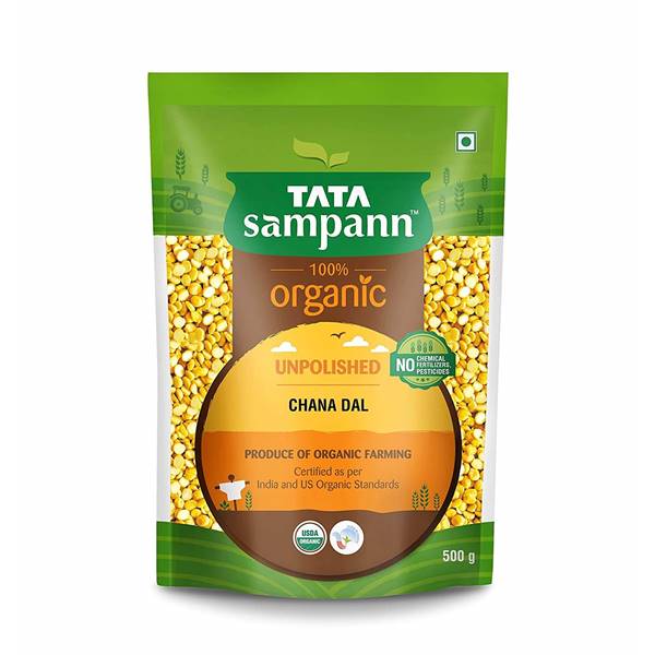 Tata Sampann Organic Unpolished Chana Dal